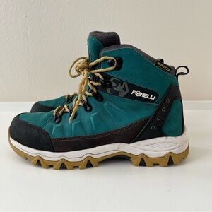 Foxelli Women Size 8 Hiking Boots - Teal and Black